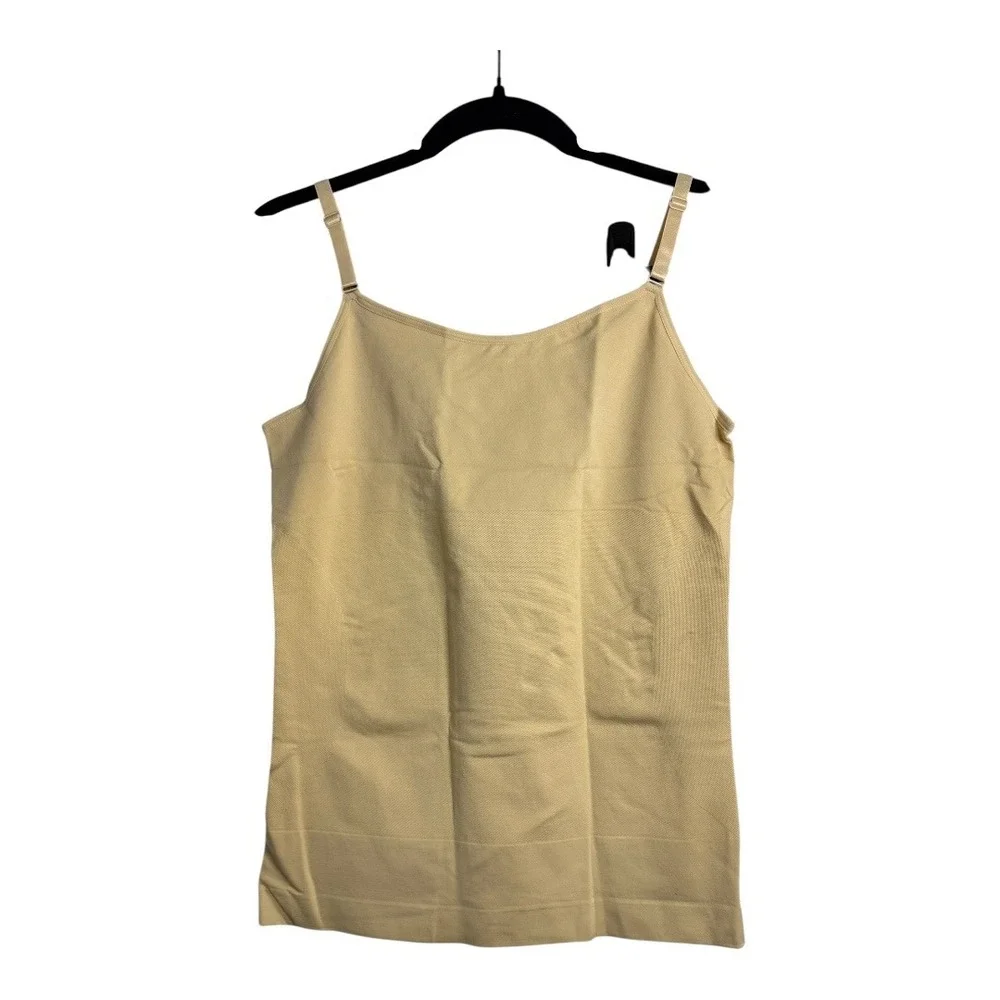 Empetua by Shapermint Everyday Essentials Scoop Neck Cami Oatmeal 2XL NWT - Picture 3 of 10